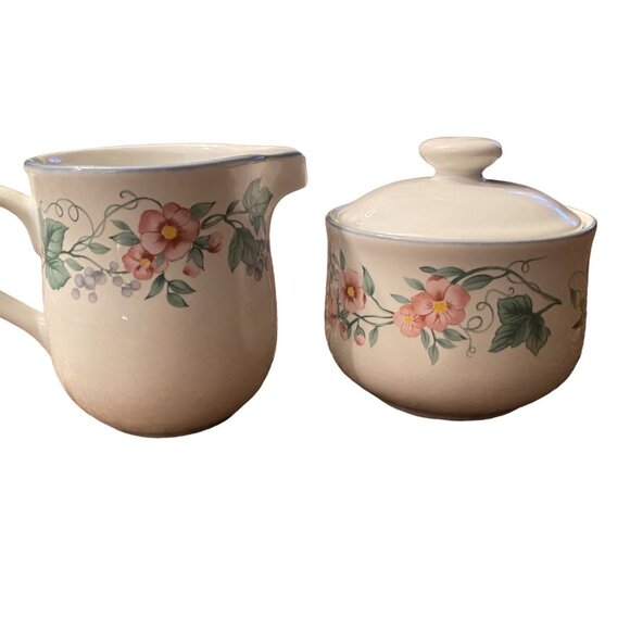 Vintage Ranmaru Mervyns Kensington Sugar and Cream Dish 4940 - Picture 8 of 16